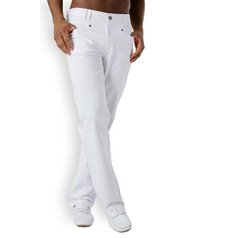 Pánské bílé jeanové kalhoty 