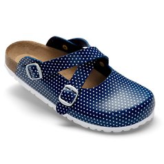 Dámská obuv „Modré puntíky“